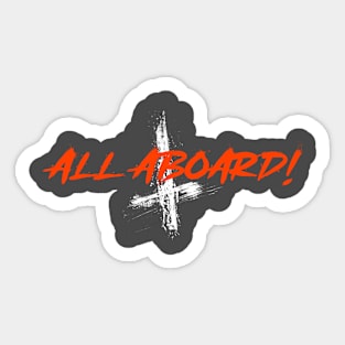 All Aboard! Sticker